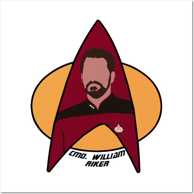 Commander Riker Wall Art by Sutilmente